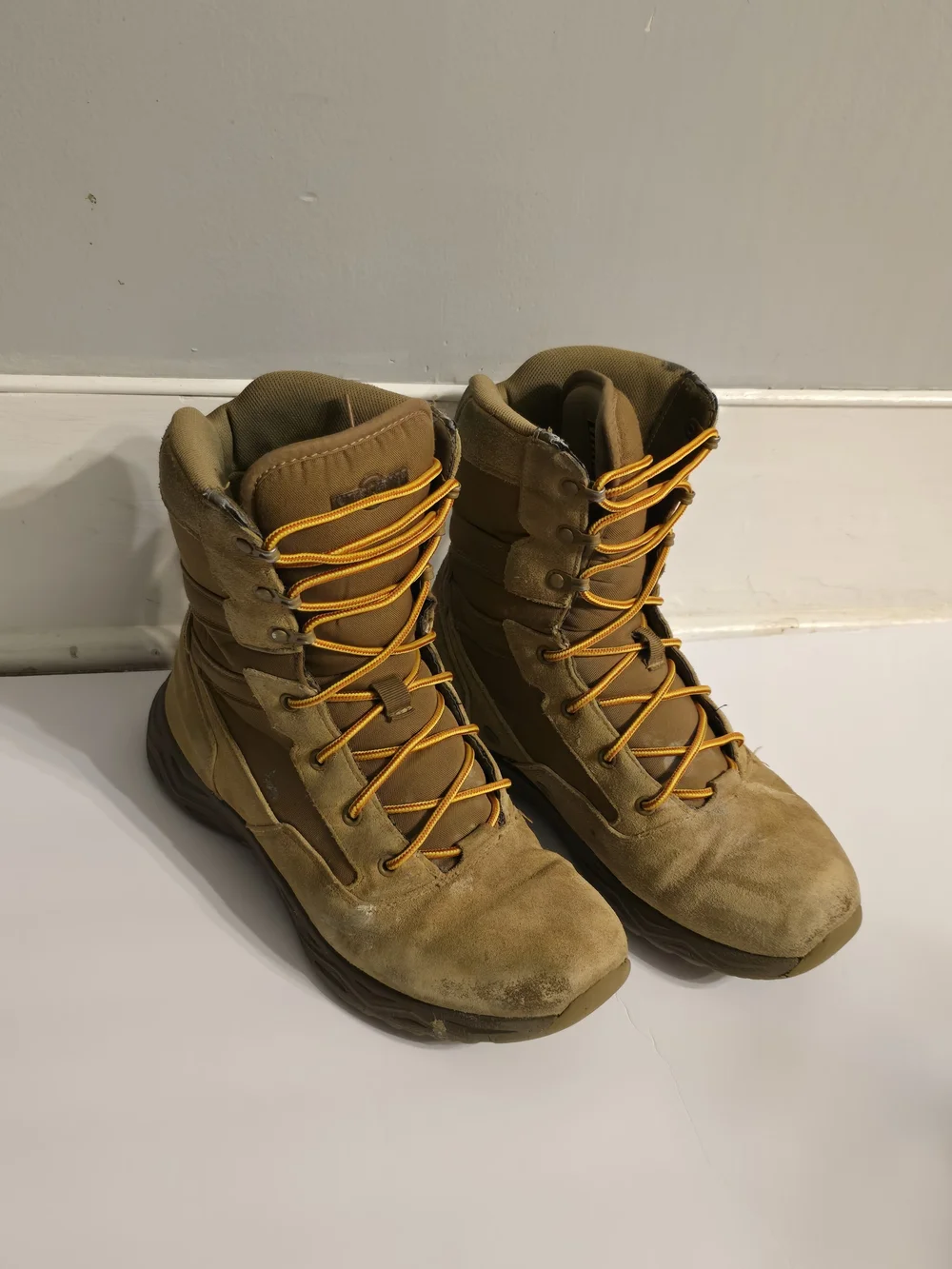 Men's Olive Tactical Field Boots - Rugged Lace-Up Support